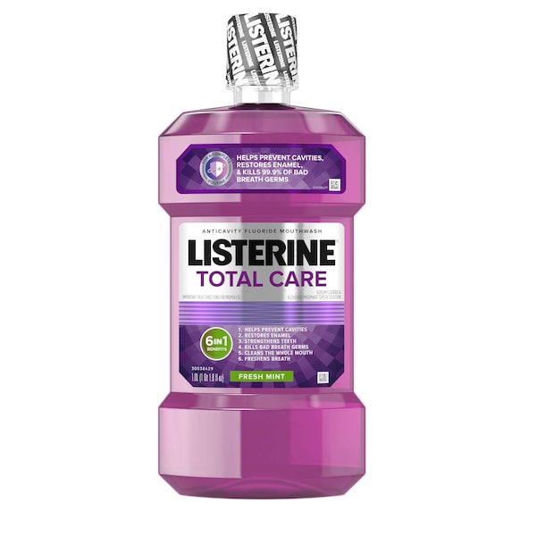 Listerine Total Care Fresh Mint Mouthwash 33.8 oz. Bottle, PK6 5230635 - main